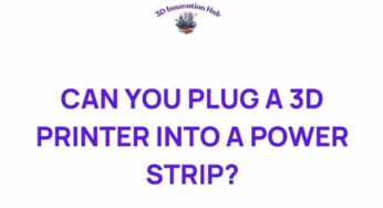 Can You Safely Plug a 3D Printer into a Power Strip? Uncover the Risks