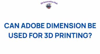 Can Adobe Dimension Unlock New Possibilities in 3D Printing?