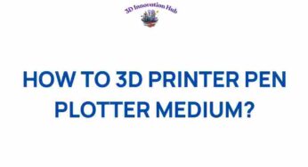 Unleashing Creativity: How to Transform a 3D Printer into a Pen Plotter