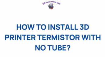 Mastering 3D Printing: Installing a Thermistor Without a Tube