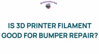 Unveiling the Truth: Is 3D Printer Filament the Future of Bumper Repair?