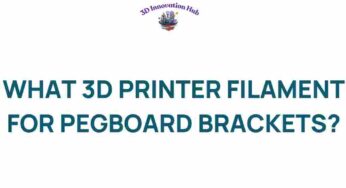 The Best 3D Printer Filament for Crafting Pegboard Brackets