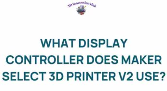 Unveiling the Display Controller Behind the Maker Select 3D Printer V2