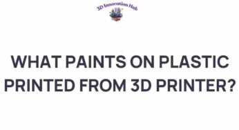 Unlocking Creativity: The Best Paints for 3D Printed Plastic