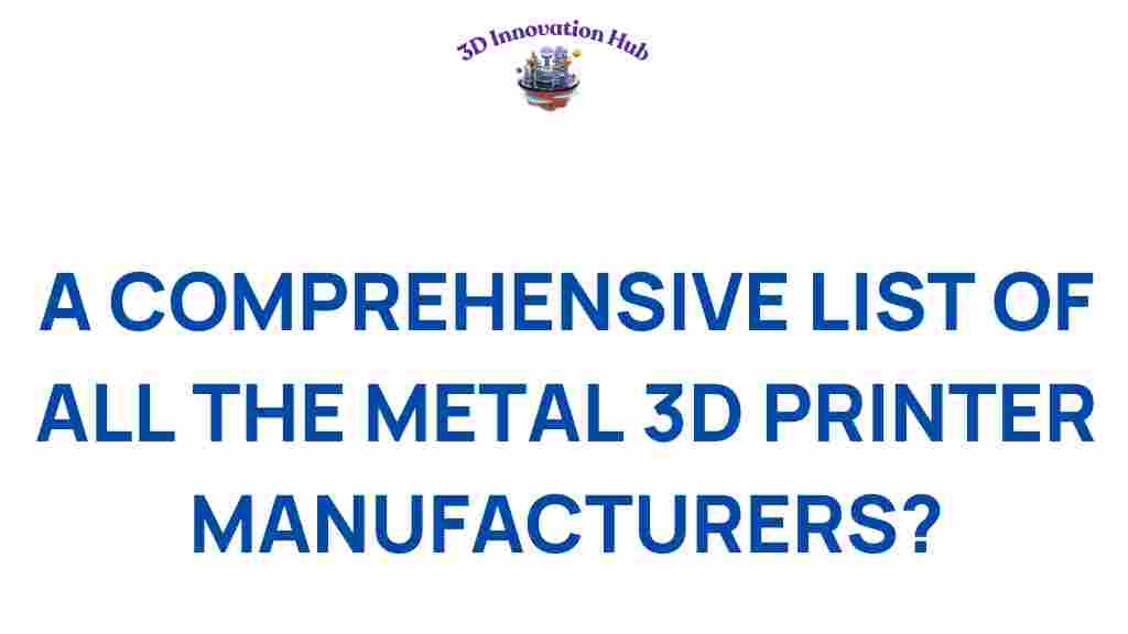 metal-3d-printer-manufacturers