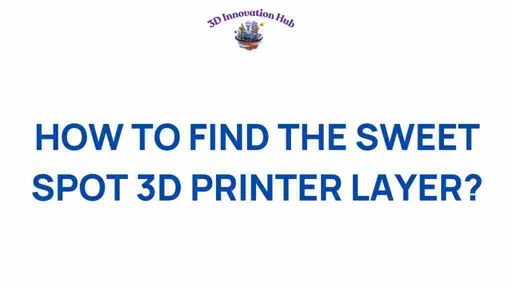find-sweet-spot-3d-printer-layer