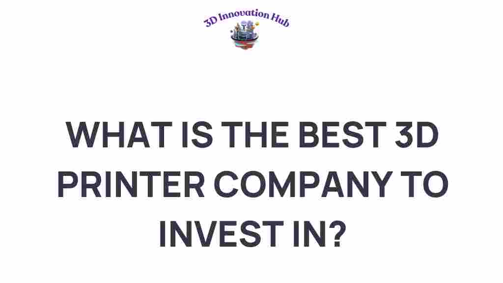 best-3d-printer-companies-invest