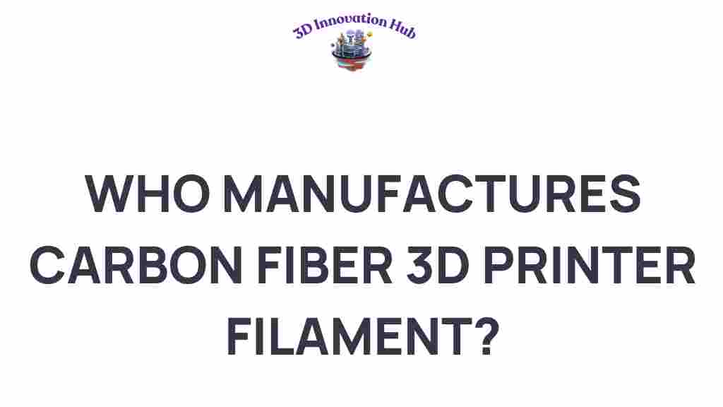 carbon-fiber-3d-printer-filament-manufacturers